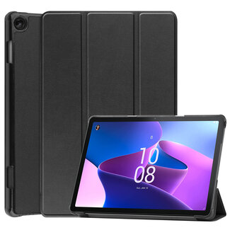Case2go Case2go - Tablet hoes geschikt voor Lenovo Tab M10 (3e generatie) (TB328FU, TB328XU) - 10.1 inch - Tri-Fold Book Case met Auto/Wake functie - Zwart