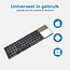 Case2go - Universeel Inklapbaar Bluetooth Toetsenbord met Touchpad - QWERTY - Opvouwbaar Keyboard voor IOS, Android en Windows - Oplaadbaar - Donker Grijs