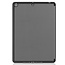 Tablet hoes geschikt voor Ipad 10.2 Inch 2019 / 2020 / 2021 - Tri-Fold Book Case met Apple Pencil houder + Screenprotector - Grijs