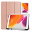 Tablet hoes geschikt voor Ipad 10.2 Inch 2019 / 2020 / 2021 - Tri-Fold Book Case met Apple Pencil houder + Screenprotector - RosÃ© Goud