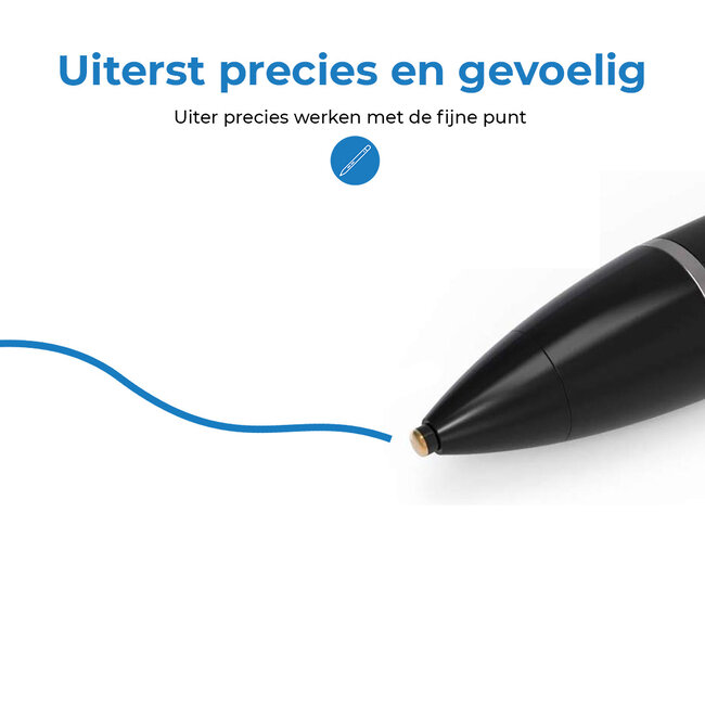 Stylus Pen - Touchscreen Pen geschikt voor Android en Apple - Universele Active Stylus Pen - Zwart