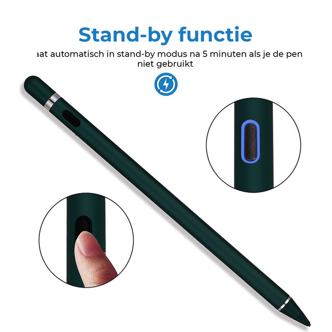 Stylus Pen - Touchscreen Pen geschikt voor Android en Apple - Universele Active Stylus Pen - Zwart