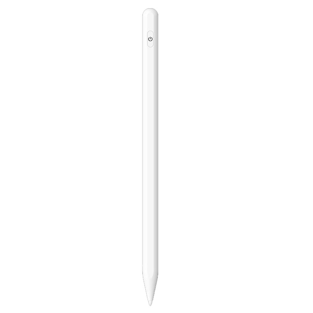 Active Stylus Pen - Touchscreen Pen met Palm Rejection - Pen geschikt voor iPad - Met Siliconen Punt - Geschikt voor iPad vanaf 2018 - Wit afbeelding