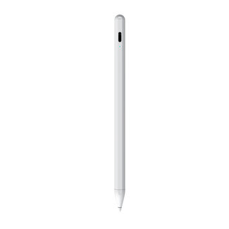 Case2go Touchscreen Pen - Active Stylus Pen met Siliconen Punt - Pen met Palm Rejection - Geschikt voor iPad vanaf 2018 - Wit