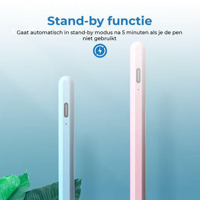 Touchscreen Pen - Stylus Pen met Palm rejection en Tilt functie - Magnetische stylus geschikt voor iPad (vanaf 2018) - Roze