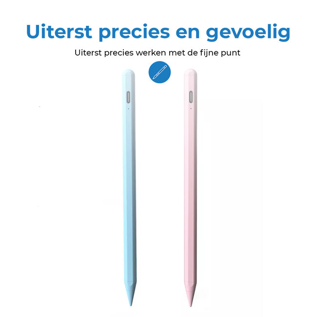 Touchscreen Pen - Stylus Pen met Palm rejection en Tilt functie - Magnetische stylus geschikt voor iPad (vanaf 2018) - Roze