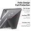 Dux Ducis - Hoes geschikt voor iPad Air 4/5 10.9 - Magneet sluiting - Auto Sleep/Wake functie - Met Pencil houder - Grijs