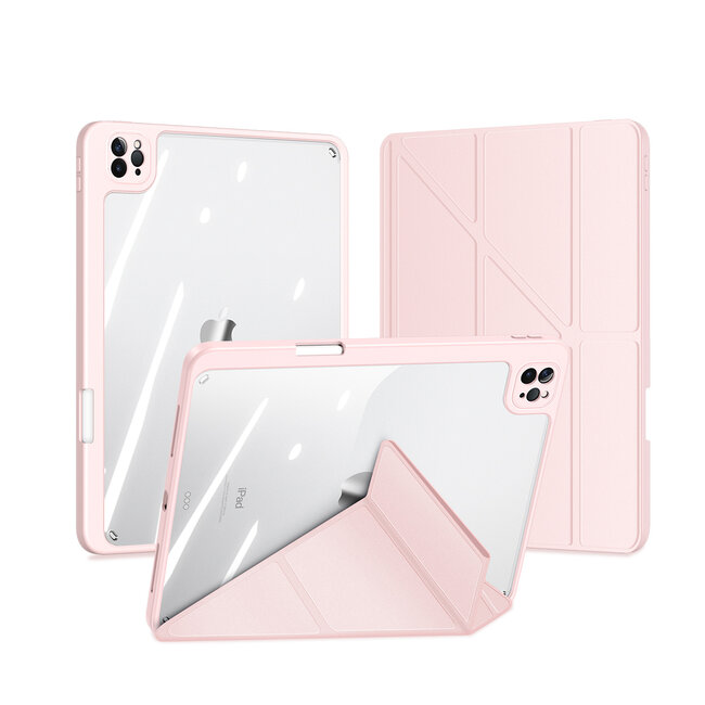 Dux Ducis - Hoes geschikt voor iPad Pro 11 (2018/2020/2021) - Magneet sluiting - Auto Sleep/Wake functie - Met Pencil houder - Roze