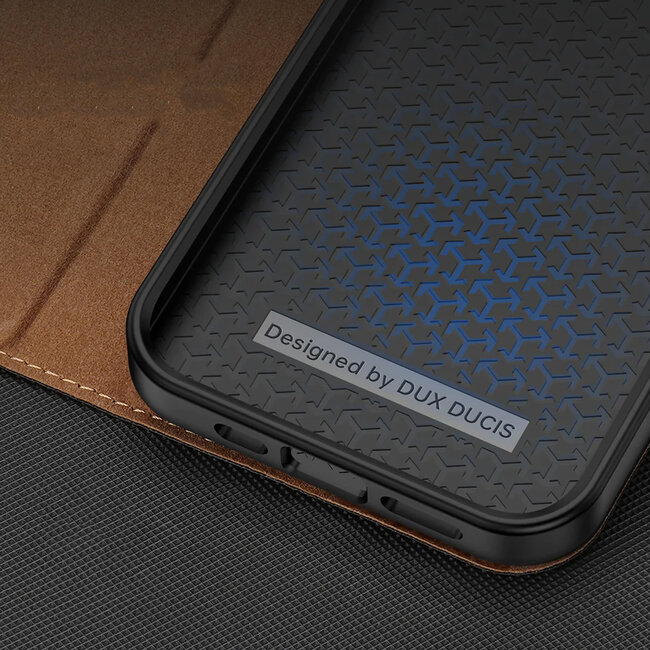 Dux Ducis - Hoes geschikt voor Apple iPhone 14 Pro - Magnetische sluiting - Book Case - Bruin