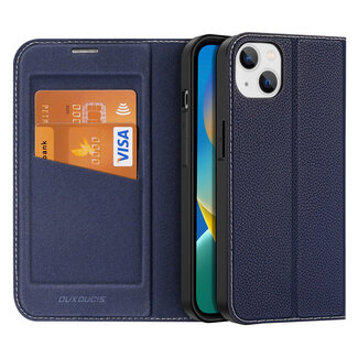 Dux Ducis Dux Ducis - Hoes geschikt voor Apple iPhone 14 Plus - Magnetische sluiting - Book Case - Blauw