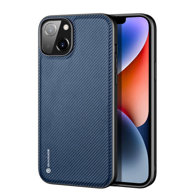 Dux Ducis - Telefoonhoesje geschikt voor Apple iPhone 14 - Fino Series - Back Cover - Blauw