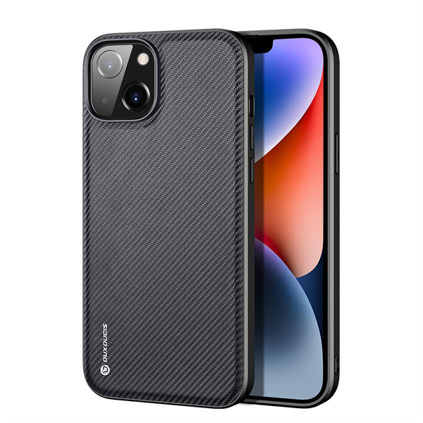 Dux Ducis - Telefoonhoesje geschikt voor Apple iPhone 14 - Fino Series - Back Cover -  Zwart afbeelding