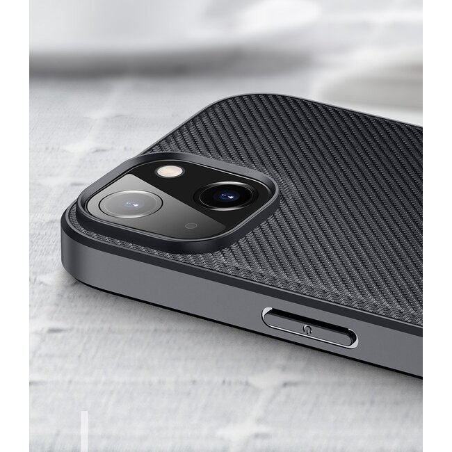 Dux Ducis Fino Series Apple Hoesje geschikt voor iPhone 14 - Back Cover Zwart