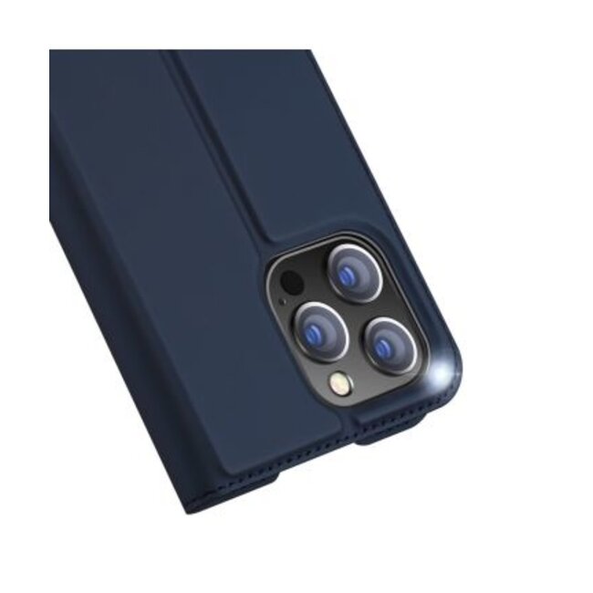 Telefoon Hoesje geschikt voor Apple iPhone 14 Pro - Dux Ducis Skin Pro Book Case - Blauw