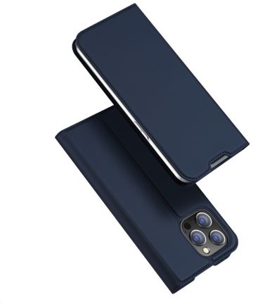 Telefoon Hoesje geschikt voor Apple iPhone 14 Pro Max - Dux Ducis Skin Pro Book Case - Blauw afbeelding