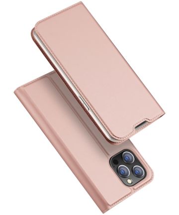 Telefoon Hoesje geschikt voor Apple iPhone 14 Pro Max - Dux Ducis Skin Pro Book Case - Roze afbeelding