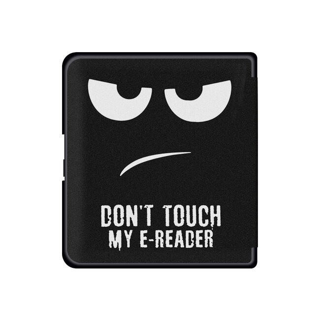 E-reader hoesje geschikt voor Tolino Epos 2 - Sleepcover - Auto/Wake functie - Magnetische sluiting - Don't Touch Me