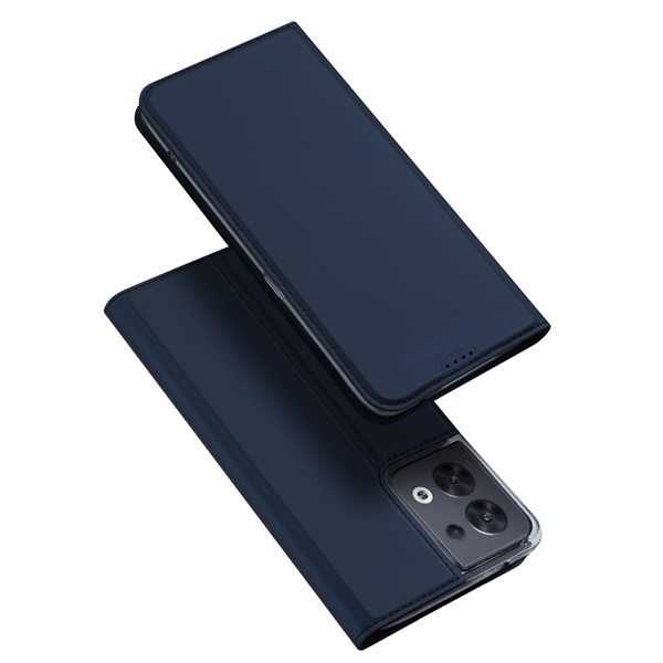 Telefoon Hoesje geschikt voor Oppo Reno 8 Pro - Dux Ducis Skin Pro Book Case - Blauw afbeelding