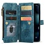 CaseMe - Telefoonhoesje geschikt voor Apple iPhone 13 - Wallet Book Case met ritssluiting - Magneetsluiting - Blauw