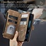 CaseMe - Telefoonhoesje geschikt voor Apple iPhone 13 Mini - Wallet Book Case met ritssluiting - Magneetsluiting - Bruin