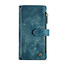 CaseMe - Telefoonhoesje geschikt voor iPhone 14 Pro Max - Wallet Book Case met ritssluiting - Magneetsluiting - Blauw