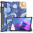 Tablet hoes geschikt voor Lenovo Tab P11 Pro 2nd Gen - Tri-fold hoes met auto/wake functie - 11.2 inch - Sterrenhemel