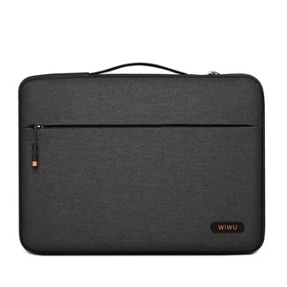 WIWU WIWU - Laptoptas- Laptoptas 14 Inch - Laptophoes- Spatwaterdichte Laptophoes - Laptop Sleeve- Laptop Tas- Pilot Laptop Sleeve met één extra vak - Zwart Zwart