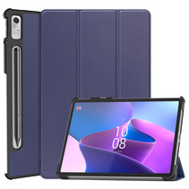 Tablet hoes geschikt voor Lenovo Tab P11 Pro 2nd Gen - Tri-fold hoes met auto/wake functie - 11.2 inch - Donker Blauw