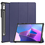 Tablet hoes geschikt voor Lenovo Tab P11 Pro 2nd Gen - Tri-fold hoes met auto/wake functie - 11.2 inch - Donker Blauw