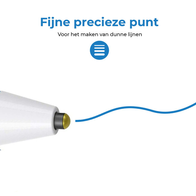 Stylus Pen - Active Stylus Pen met Snel Laad Functie - Universele Touchscreen Pen - Wit