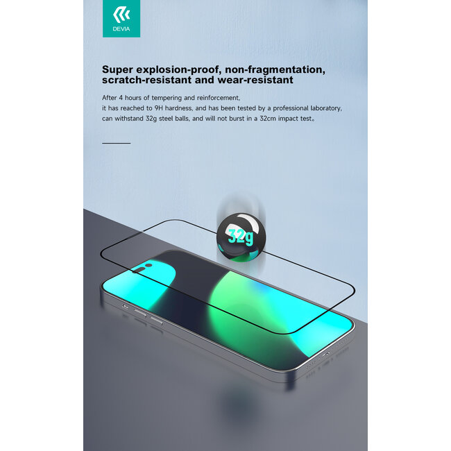 Tempered Glass Screenprotector voor Apple iPhone 14 Pro - Gehard Glas - Case Friendly - Luchtbelvrij - Transparant