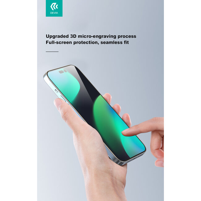 Tempered Glass Screenprotector voor Apple iPhone 14 Pro - Gehard Glas - Case Friendly - Luchtbelvrij - Transparant