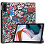 Case2go - Hoes geschikt voor Xiaomi Redmi Pad - 10.6 inch Book Case - Auto Sleep/Wake Up functie - Graffiti