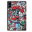 Case2go - Hoes geschikt voor Xiaomi Redmi Pad - 10.6 inch Book Case - Auto Sleep/Wake Up functie - Graffiti