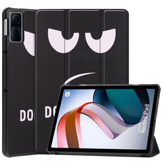 Case2go Case2go - Hoes geschikt voor Xiaomi Redmi Pad - 10.6 inch Book Case - Auto Sleep/Wake Up functie - Witte Bloesem