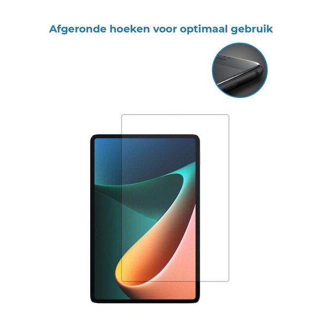 Case2go - Tablet Screenprotector geschikt voor Xiaomi Redmi Pad - 10.6 inch - Tempered Glass - Case Friendly - Transparant