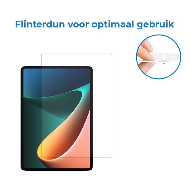 Case2go - Tablet Screenprotector geschikt voor Xiaomi Redmi Pad - 10.6 inch - Tempered Glass - Case Friendly - Transparant