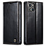 CaseMe - Telefoonhoesje geschikt voor Apple iPhone 13 - Flip Wallet Case  - Magneetsluiting - Zwart