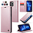 CaseMe - Telefoonhoesje geschikt voor Apple iPhone 13 Pro - Flip Wallet Case - Magneetsluiting - Roze