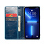 CaseMe - Telefoonhoesje geschikt voor Apple iPhone 13 Pro - Flip Wallet Case - Magneetsluiting - Blauw