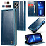 CaseMe - Telefoonhoesje geschikt voor Apple iPhone 13 Pro Max - Flip Wallet Case - Magneetsluiting - Blauw