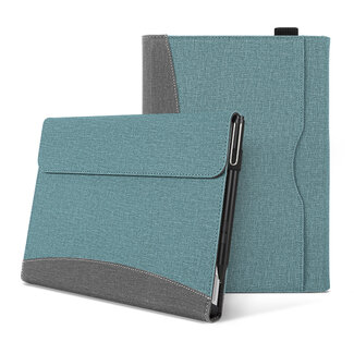 Case2go Hoes geschikt voor Microsoft Surface Pro 8 - Wallet book Case - 13 inch - Blauw