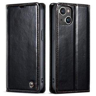 CaseMe CaseMe - Telefoonhoesje geschikt voor Apple iPhone 14 - Flip Wallet Case - Zwart
