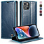 CaseMe - Telefoonhoesje geschikt voor Apple iPhone 14 - Flip Wallet Case - Magneetsluiting - Blauw