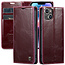 CaseMe - Telefoonhoesje geschikt voor Apple iPhone 14 - Flip Wallet Case - Magneetsluiting - Rood