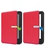 E-reader Hoes geschikt voor Kobo Clara 2E - Sleepcover - Tri-Fold Book Case - Auto/Wake functie - Magnetische sluiting - Rood