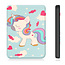 E-reader Hoes geschikt voor Kobo Clara 2E - Sleepcover - Tri-Fold Book Case - Auto/Wake functie - Magnetische sluiting - Eenhoorn