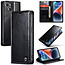 CaseMe - Telefoonhoesje geschikt voor Apple iPhone 14 Plus - Flip Wallet Case - Magneetsluiting - Zwart