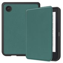 E-reader Hoes geschikt voor Kobo Clara 2E - Sleepcover - Tri-Fold Book Case - Auto/Wake functie - Magnetische sluiting - Donker Groen