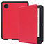 E-reader Hoes geschikt voor Kobo Clara 2E - Sleepcover - Tri-Fold Book Case - Auto/Wake functie - Magnetische sluiting - Rood